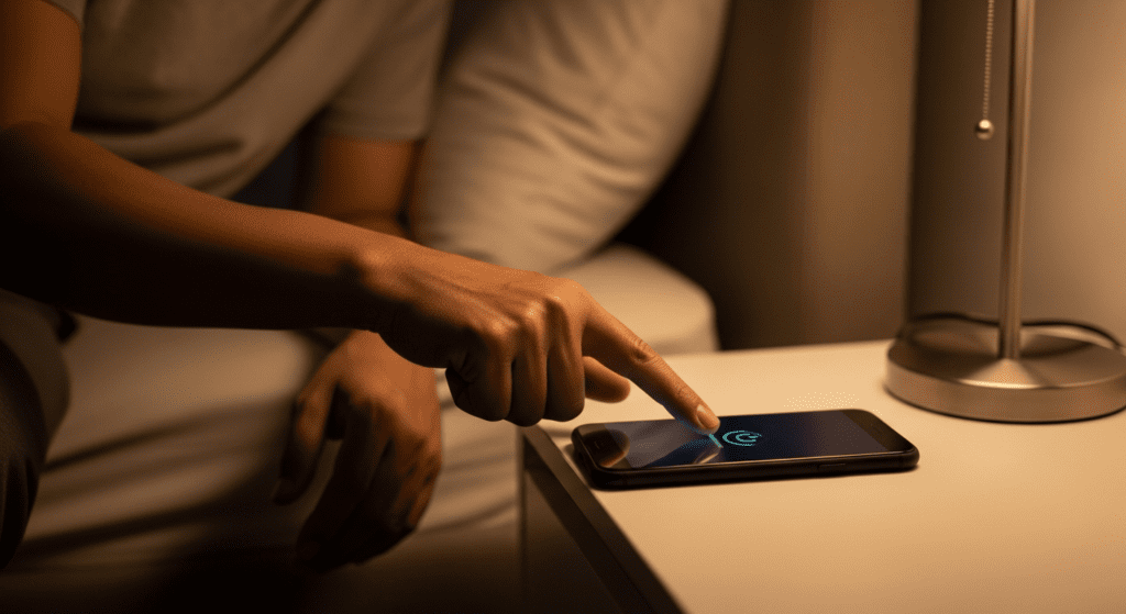 digital wind down routine before bed for better sleep
