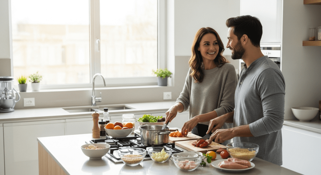 balanced eating habits as part of a healthy lifestyle