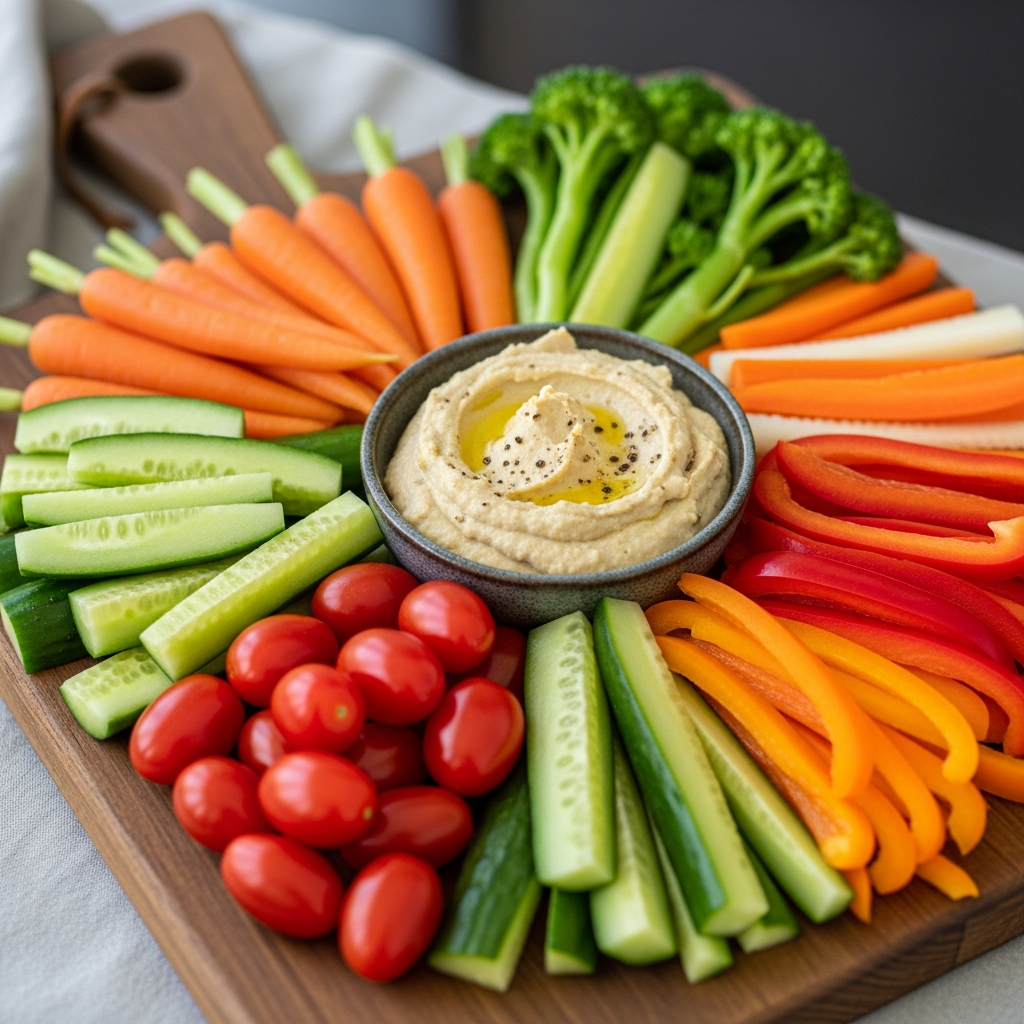 high volume low calorie veggie plate snacks