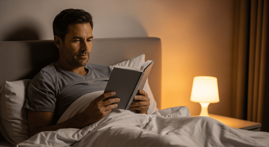 healthy sleep habits as part of daily routine