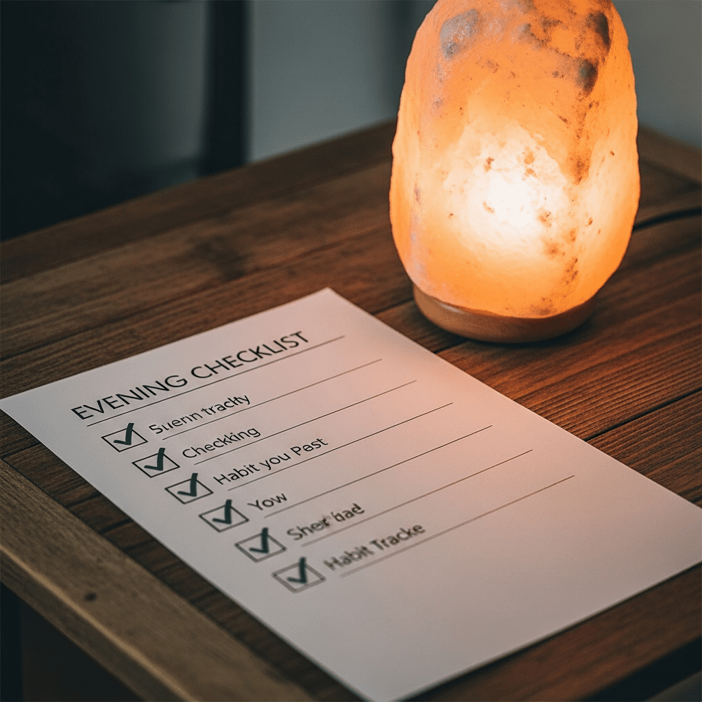 evening habits better sleep checklist printable