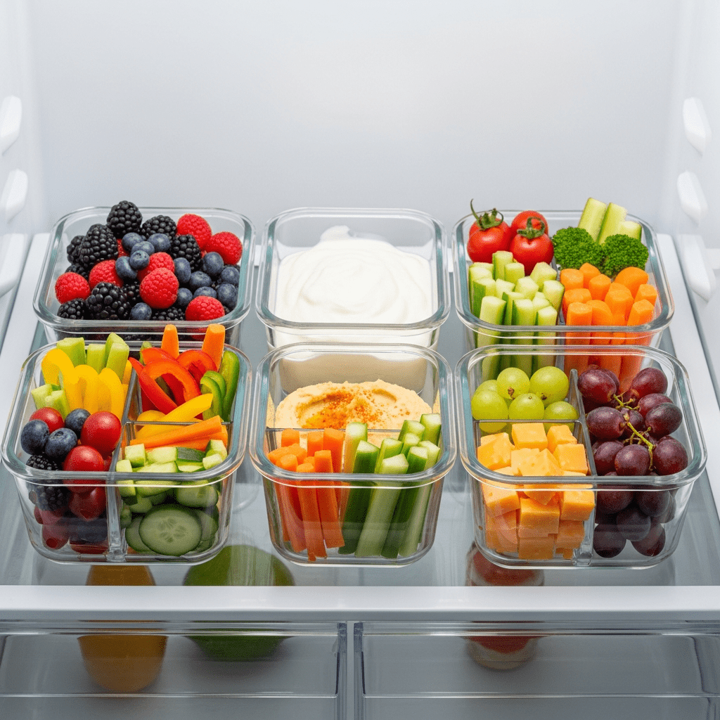 healthy low calorie snacks meal prep containers