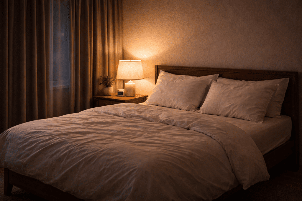 Cozy bedroom setup for better nighttime routine