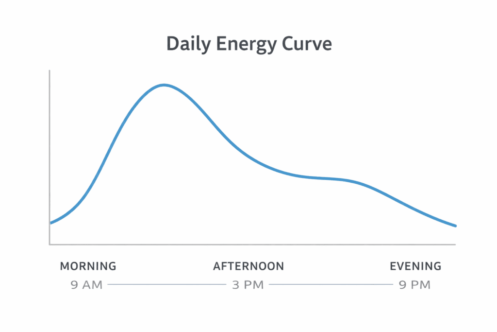 circadian rhythm afternoon dip around 3 PM energy levels