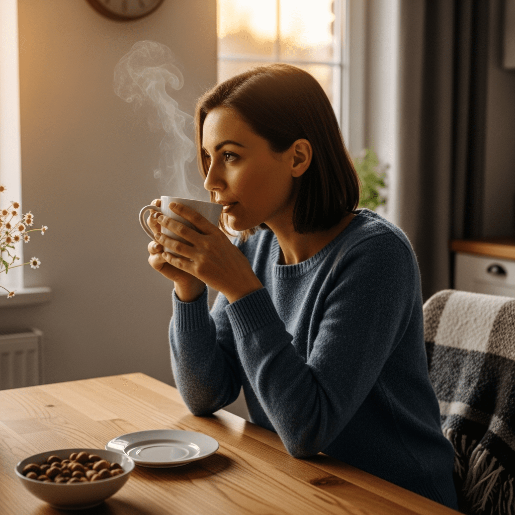 Evening herbal tea ritual for better sleep quality