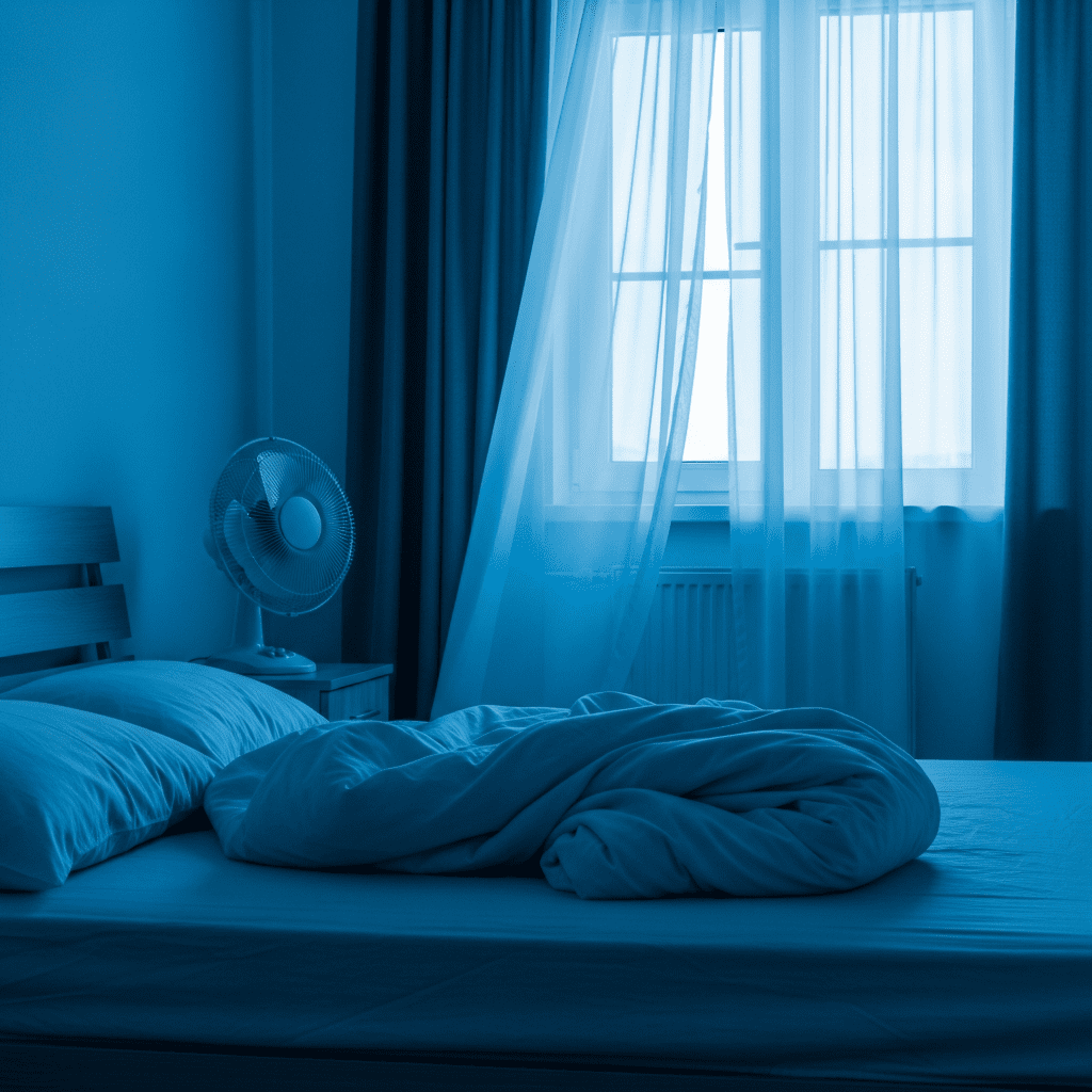 Cool bedroom setup 60-67°F optimal sleep temperature