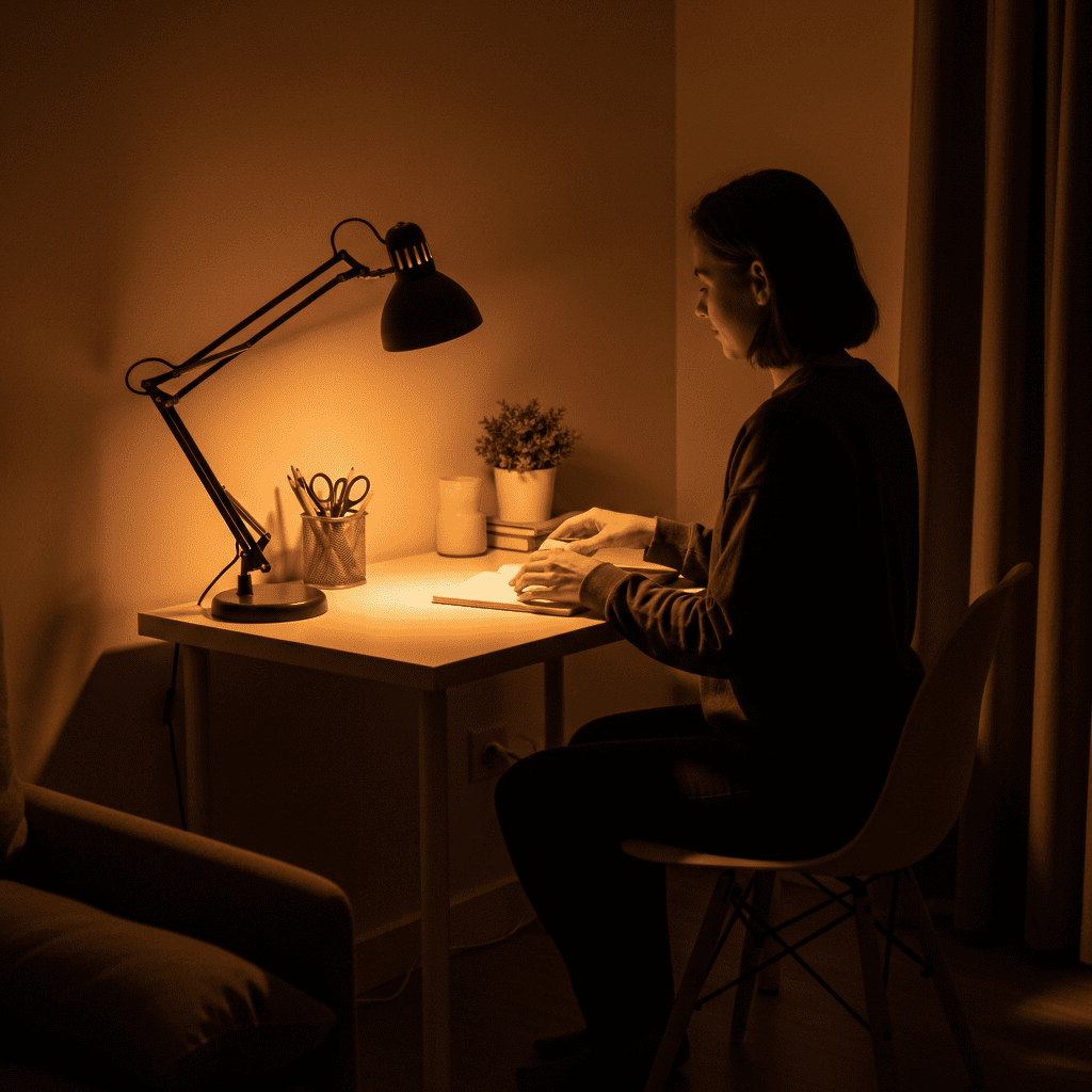 tidying desk small evening habit routine