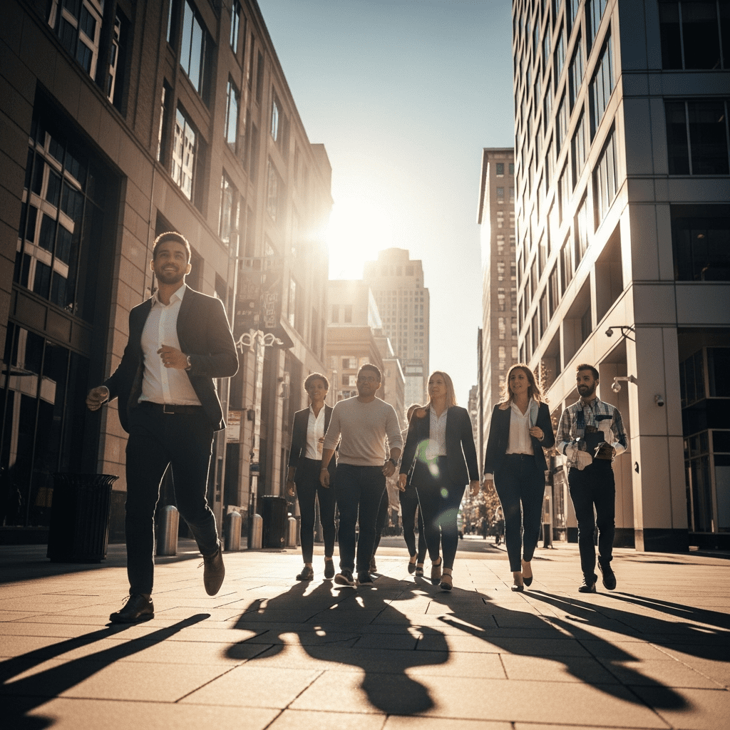 Short afternoon walk to boost energy and focus