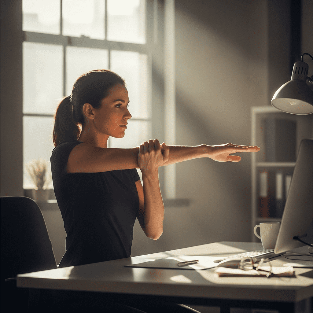Desk stretches to boost energy in 2 minutes