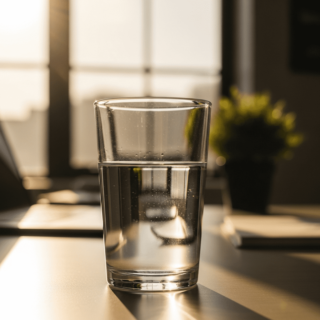 Hydration at desk to prevent fatigue