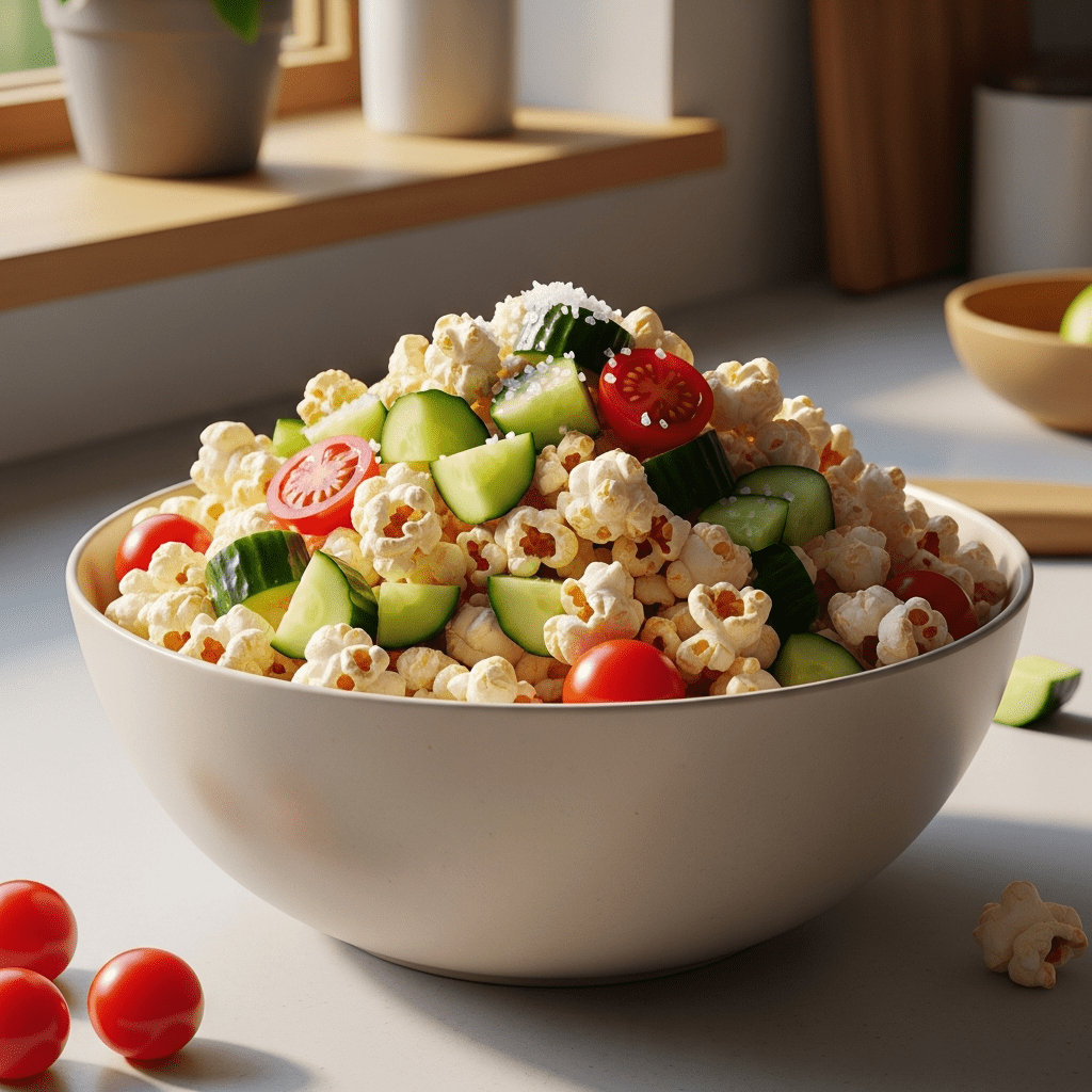 popcorn cucumber high volume snack 180 calories