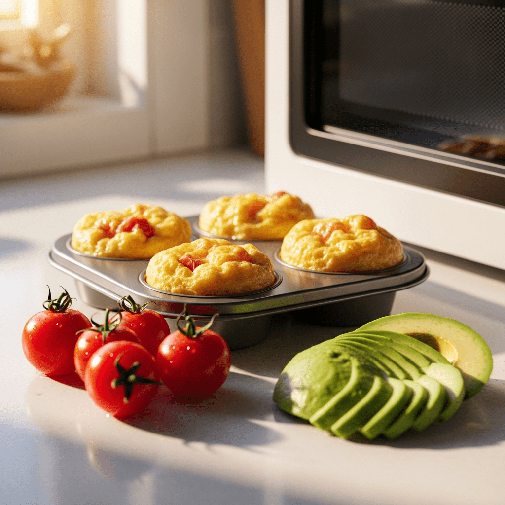 egg muffin tin quick lunch prep office workers