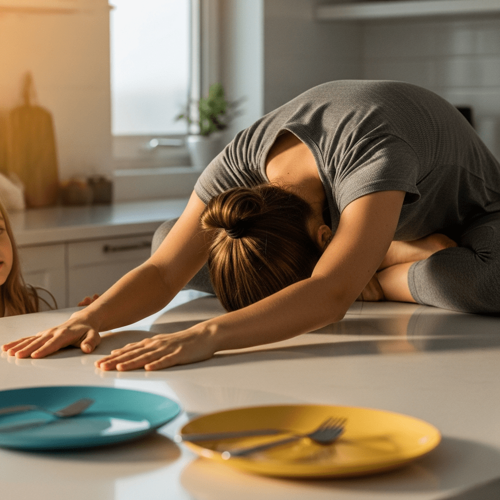 counter palm press evening reset busy adults