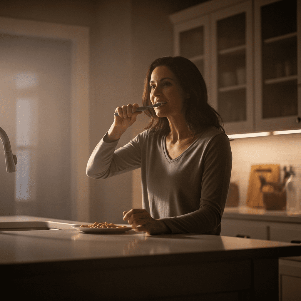 Healthy nighttime snack options for sugar cravings in a US kitchen