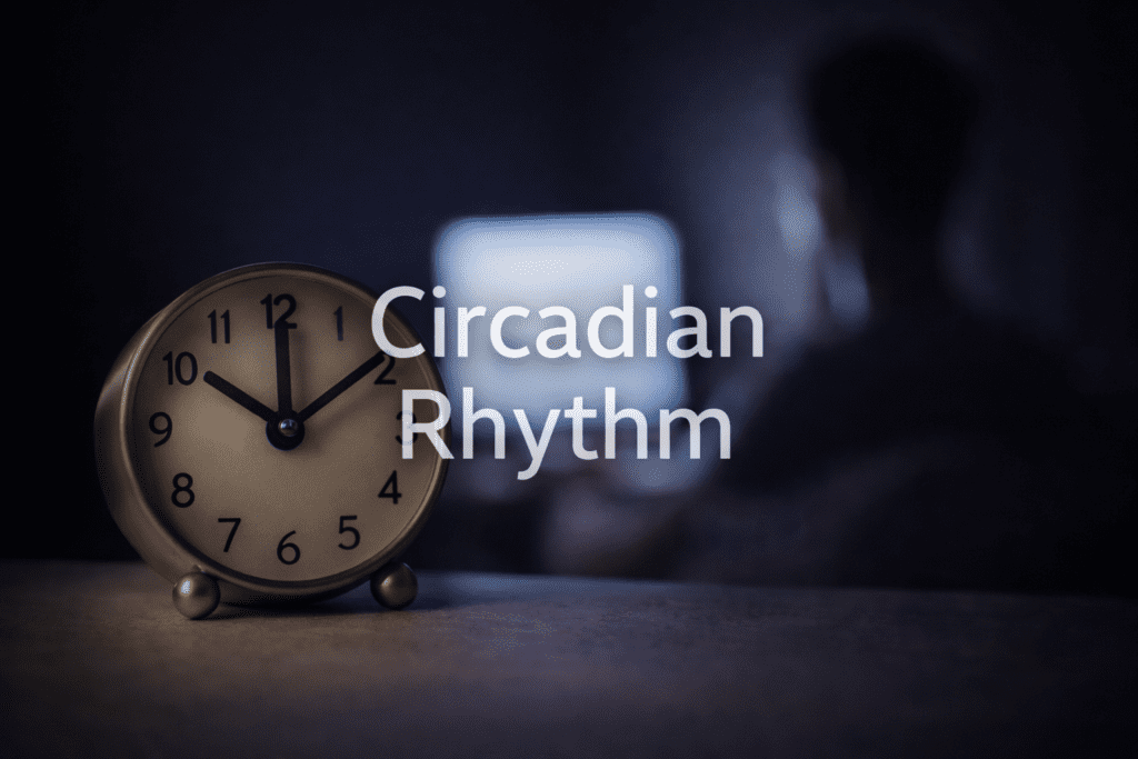 Late-night snack and coffee showing how timing can affect sleep readiness