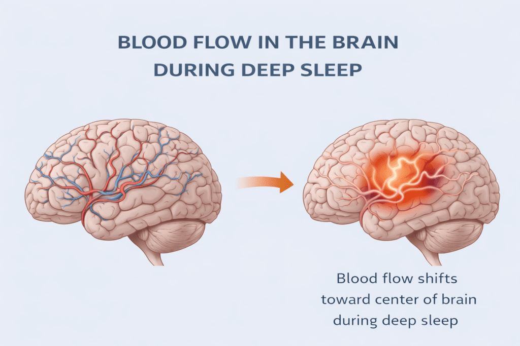 brain blood flow changes during sleep inertia