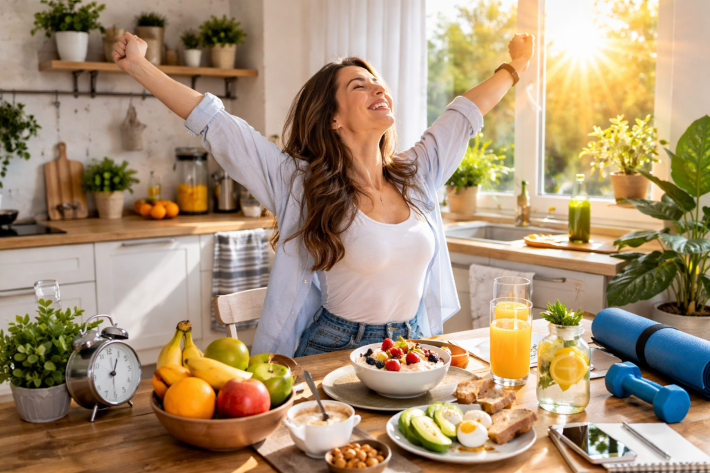 healthy daily routine for stable energy levels