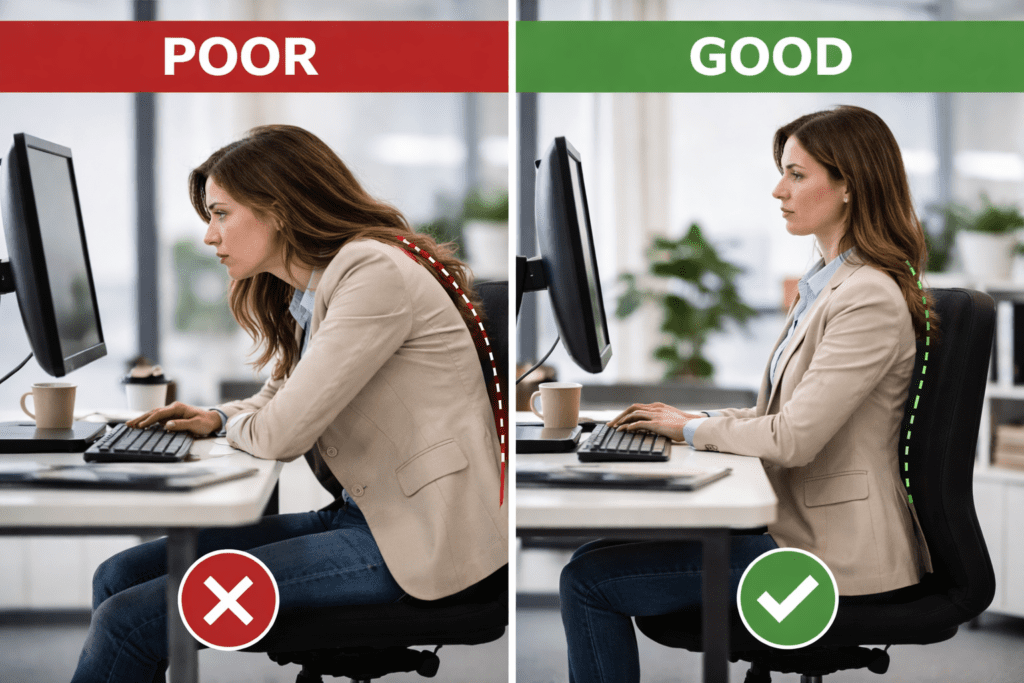 poor posture shallow breathing low energy fatigue