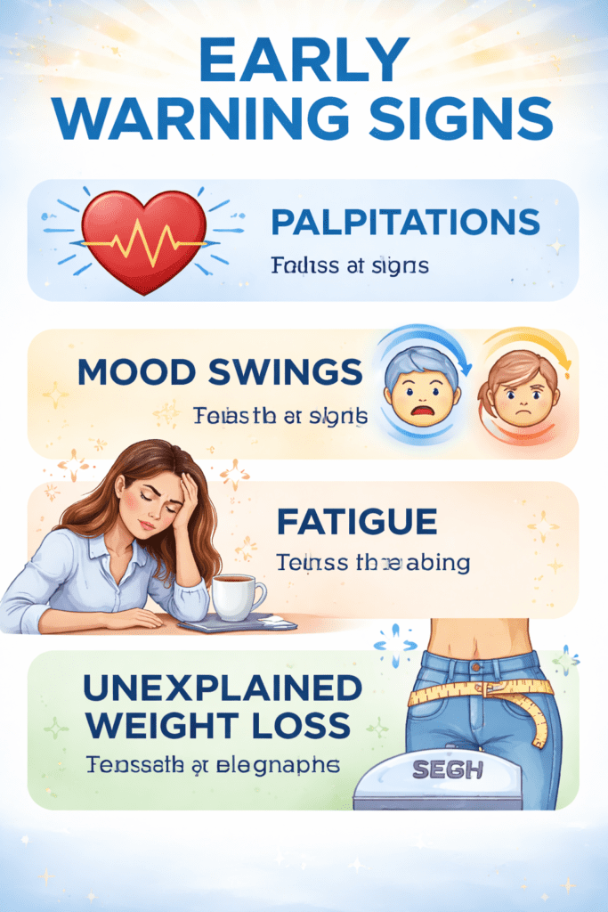 Infographic highlighting early warning signs that daytime fatigue may be serious