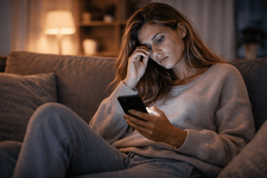 mental fatigue from excessive screen time without physical activity