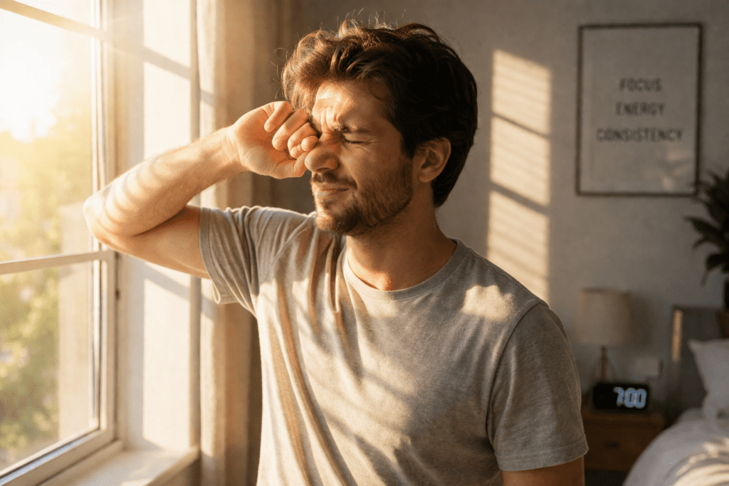 morning light exposure helping wake up energy activation