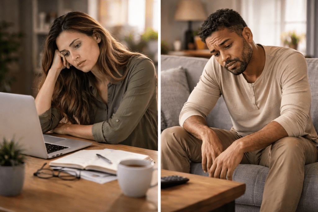 fatigue caused by sitting too long without movement