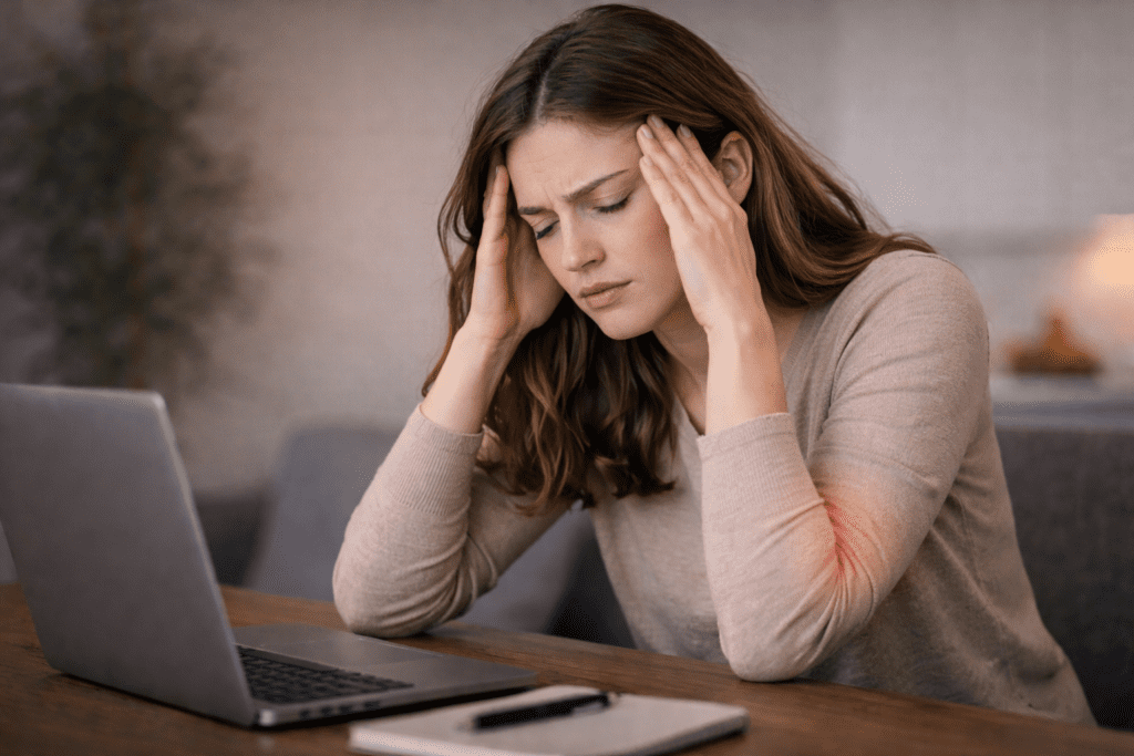 Stress increasing perception of arm heaviness and fatigue