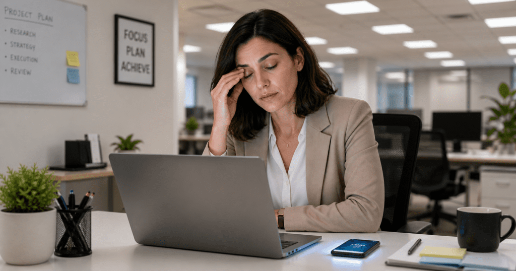eye strain relief for tired eyes during a busy workday