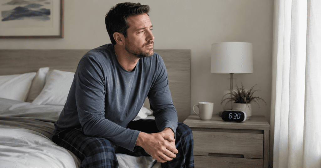 adult wondering how much sleep he needs for daytime energy