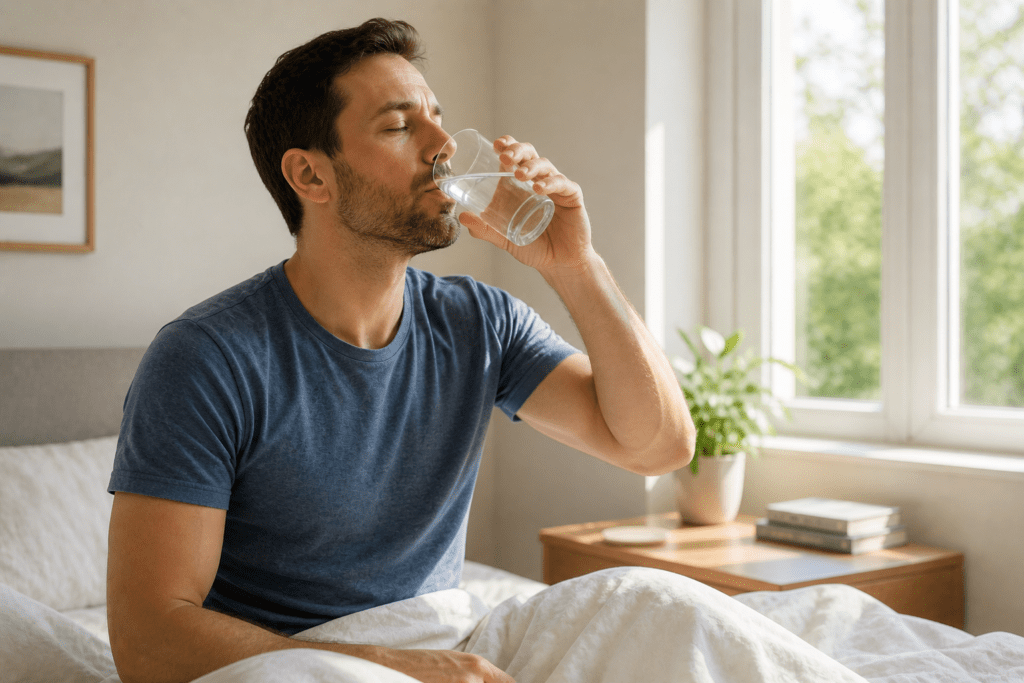 hydration helping reduce dizziness when getting up