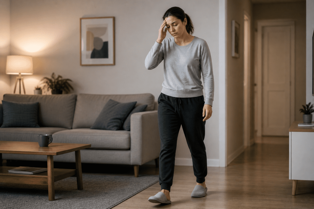 low energy making walking after standing feel unstable
