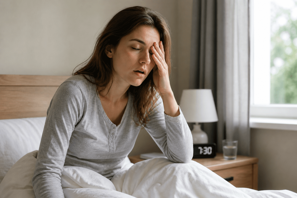 morning grogginess contributing to dizziness when getting up